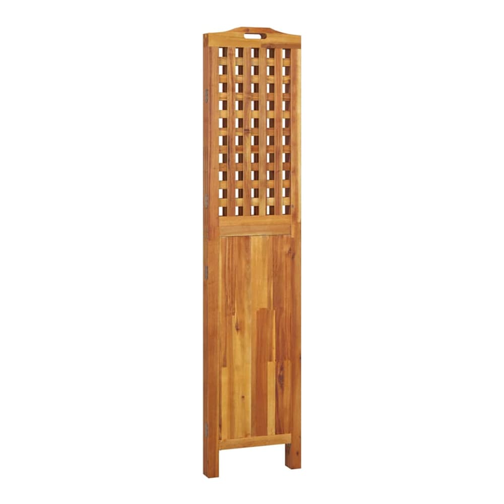 4-Panel Room Divider Solid Wood Acacia 121.5 cm 180 cm