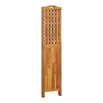 4-Panel Room Divider Solid Wood Acacia 121.5 cm 180 cm