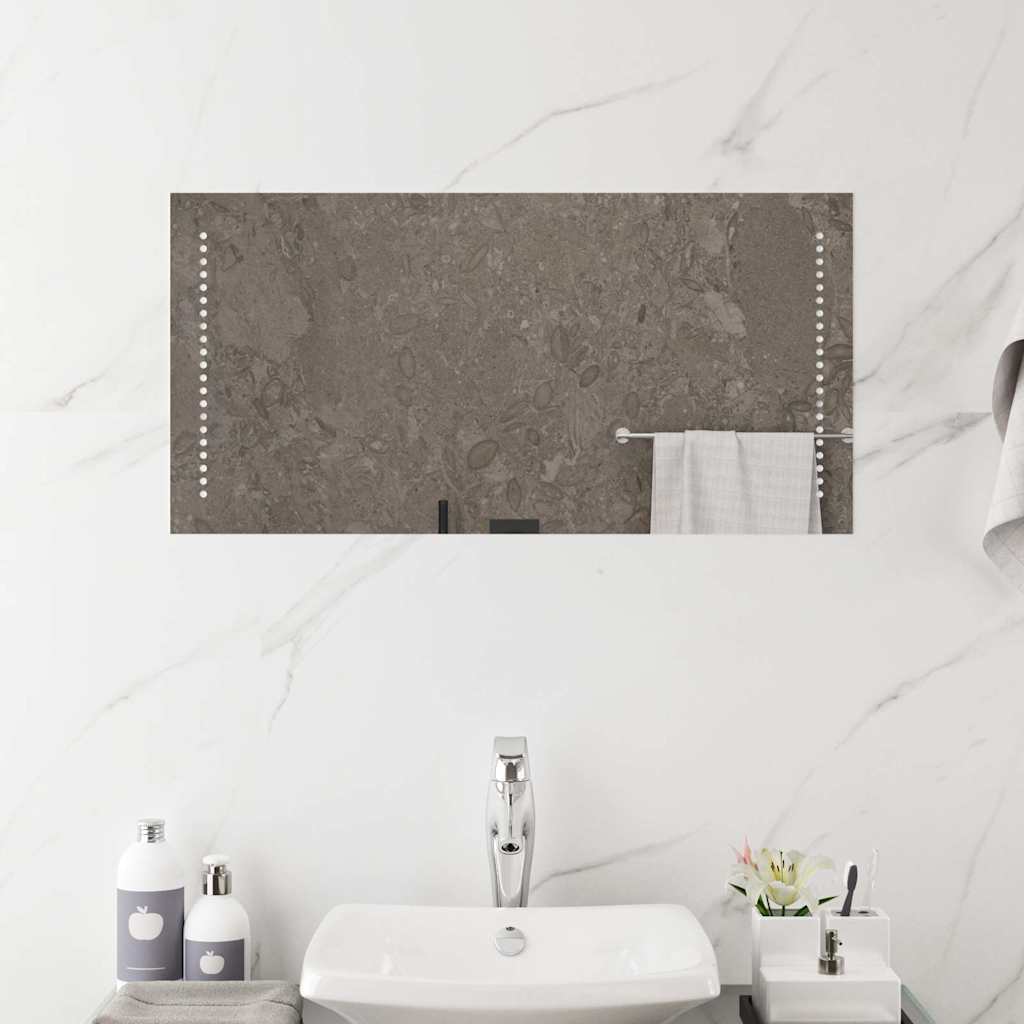 vidaXL LED Bathroom Mirror 80x40 cm 3