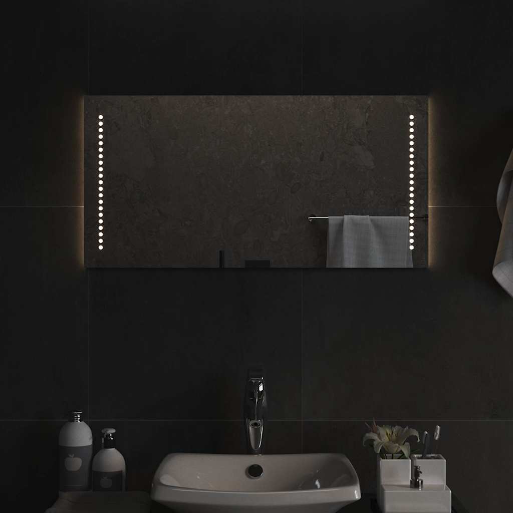 vidaXL LED Bathroom Mirror 80x40 cm 1