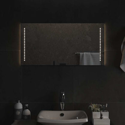 vidaXL LED Bathroom Mirror 80x40 cm 1