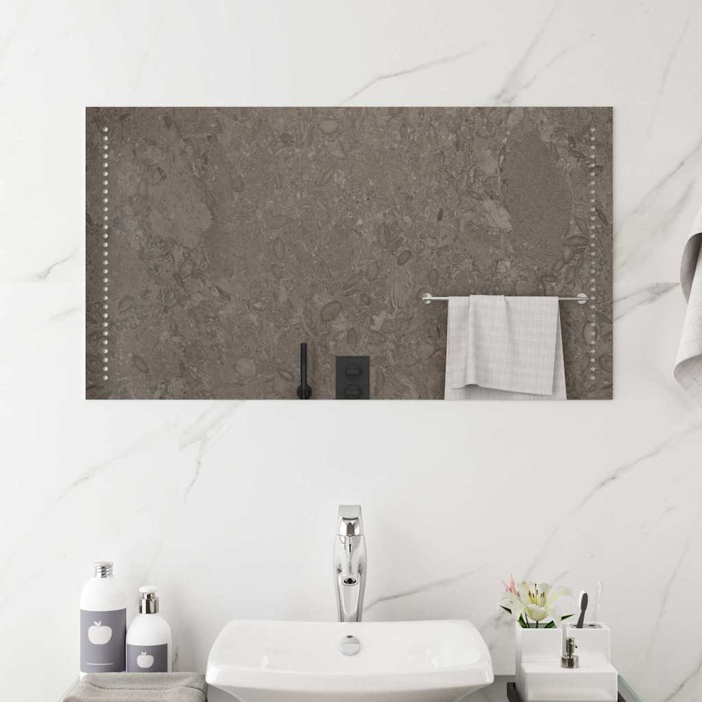 vidaXL LED Bathroom Mirror 90x50 cm 3