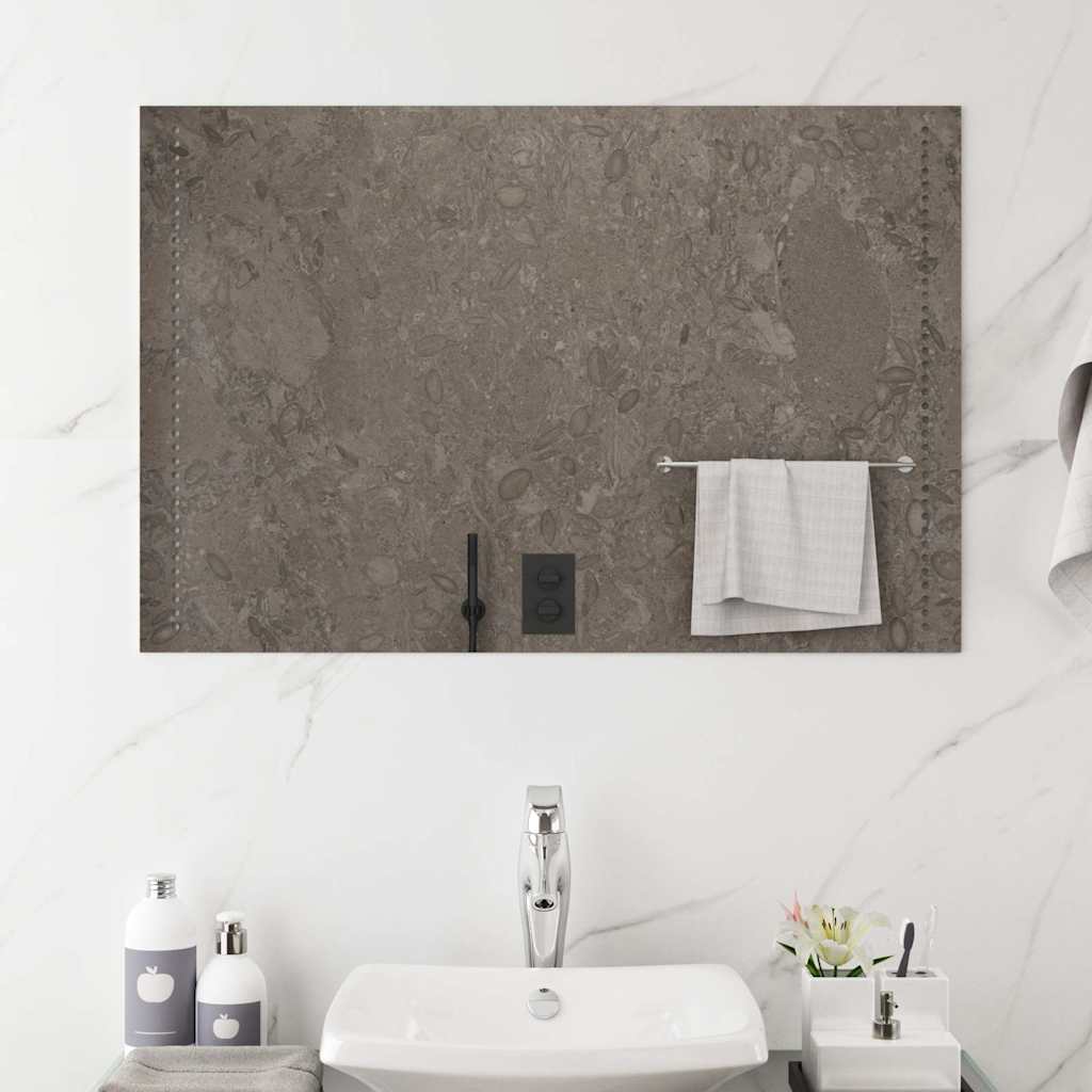 vidaXL LED Bathroom Mirror 90x60 cm 3