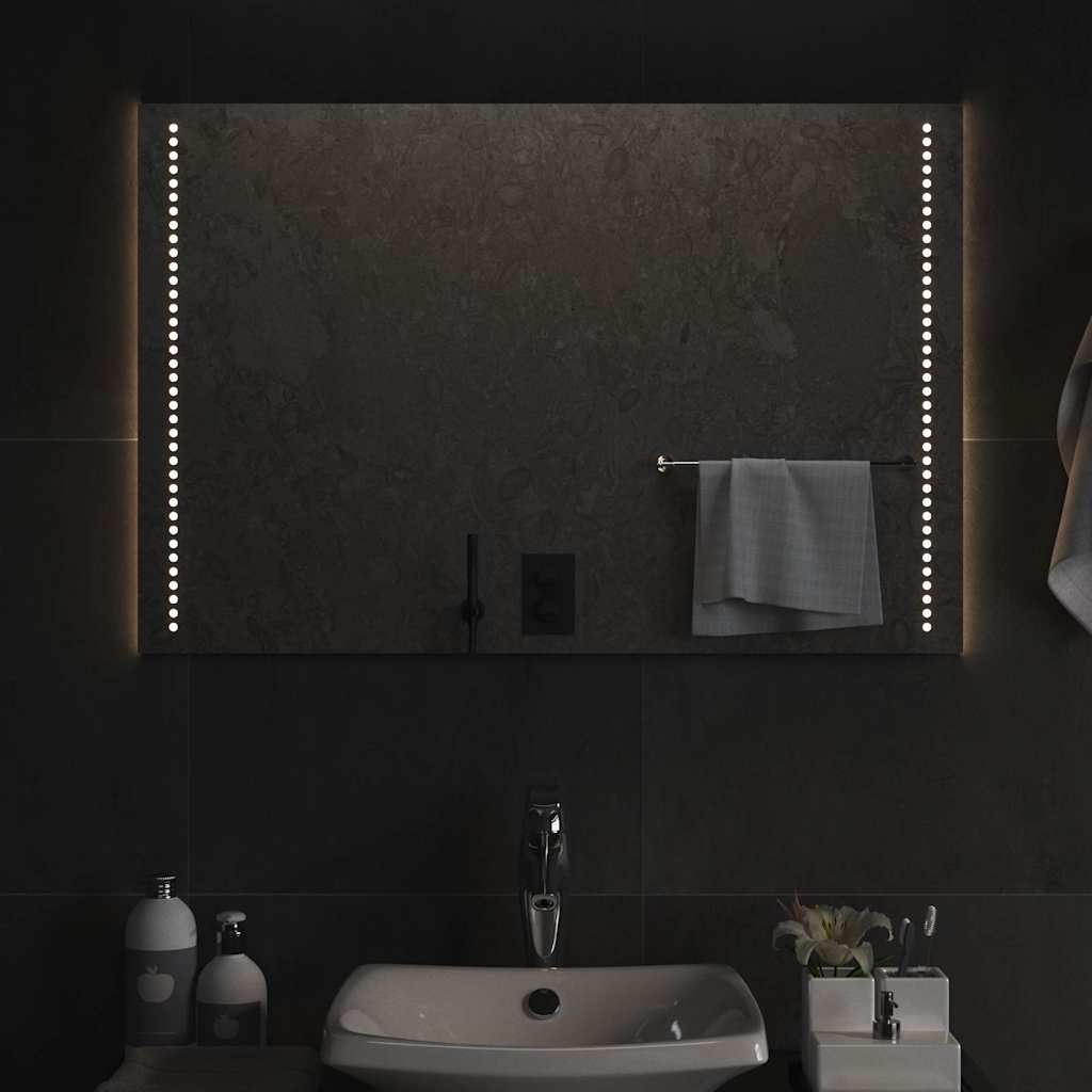 vidaXL LED Bathroom Mirror 90x60 cm 1
