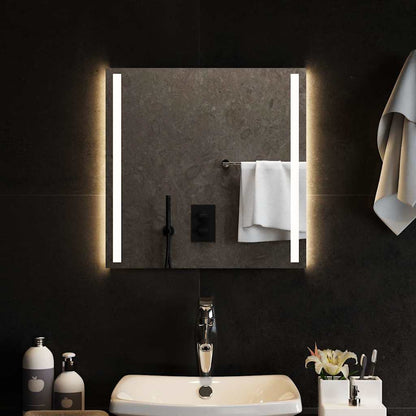 vidaXL LED Bathroom Mirror 50x50 cm 1