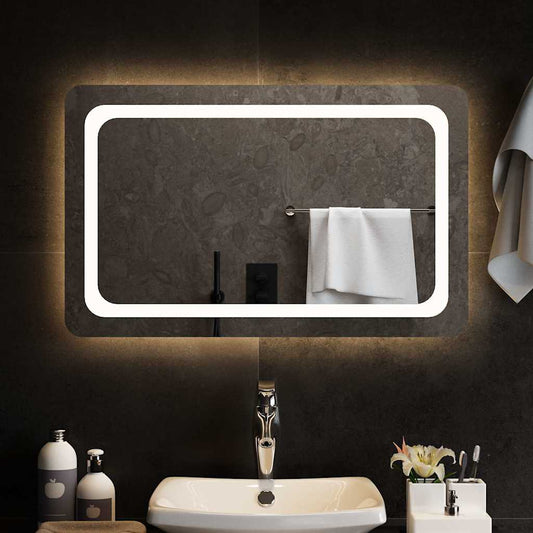 vidaXL LED Bathroom Mirror 80x50 cm 1