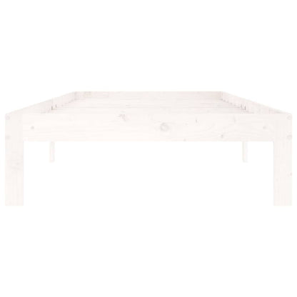vidaXL Bed Frame | White | Solid Pine Wood | 90x200 cm | Modern | Bed Frame 4