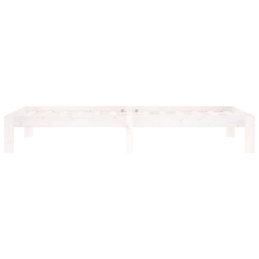 vidaXL Bed Frame | White | Solid Pine Wood | 90x200 cm | Modern | Bed Frame 5