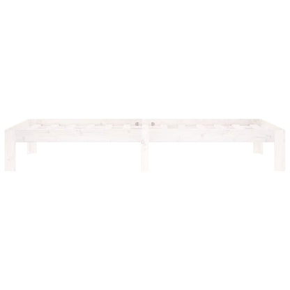 vidaXL Bed Frame | White | Solid Pine Wood | 90x200 cm | Modern | Bed Frame 5