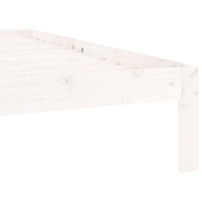 vidaXL Bed Frame | White | Solid Pine Wood | 90x200 cm | Modern | Bed Frame 6