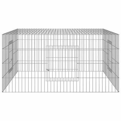 vidaXL Rabbit Cage 110x110x55 cm Galvanised Iron 5