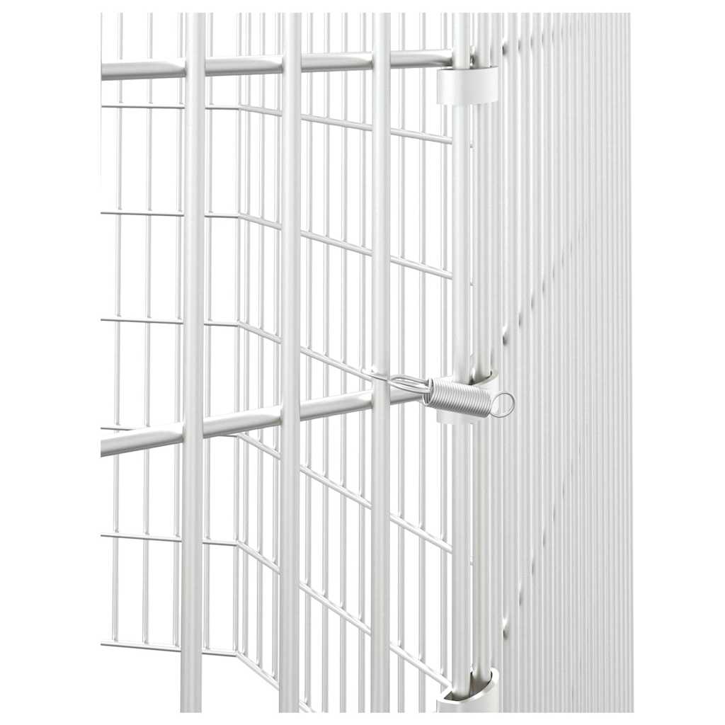 vidaXL Free Range Animal Enclosure 8-Panel 54x80 cm Galvanised Iron 6