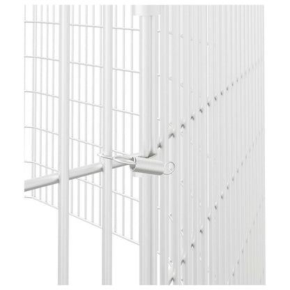 vidaXL Free Range Animal Enclosure 12-Panel 54x80 cm Galvanised Iron 6