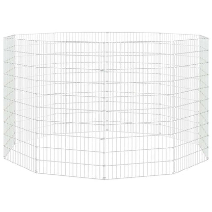 vidaXL Free Range Animal Enclosure 10-Panel 54x100 cm Galvanised Iron 2