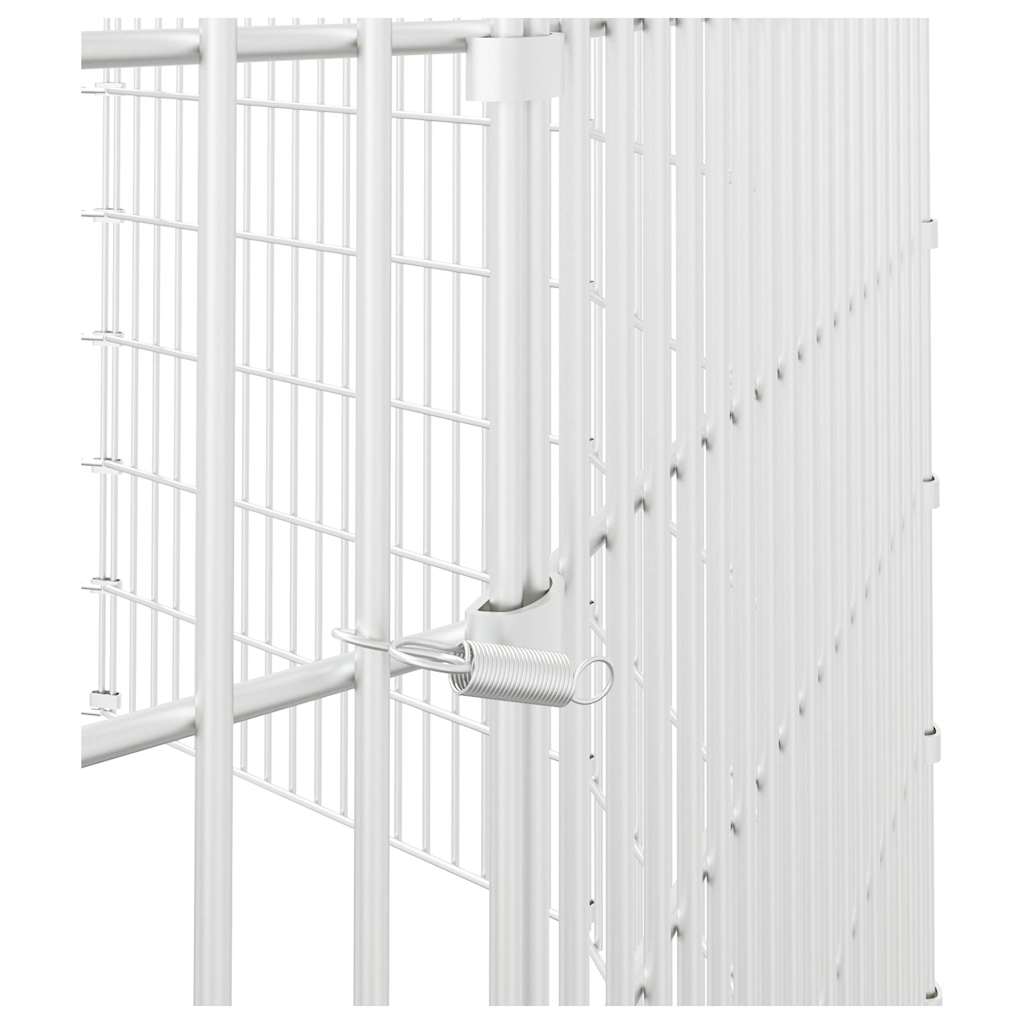 vidaXL Free Range Animal Enclosure 10-Panel 54x100 cm Galvanised Iron 6
