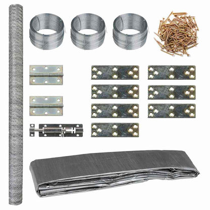 vidaXL Chicken Coop | Silver | Metal | Large |  Tough | Chicken Coop 1