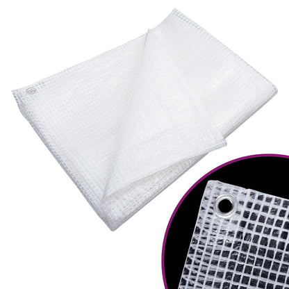 vidaXL Leno Tarpaulin 140 g/m² 6x8 m White 2