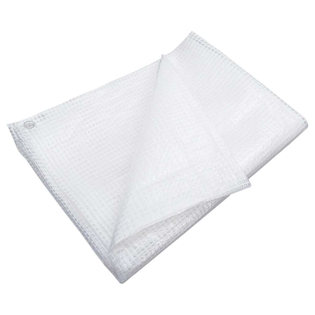 vidaXL Leno Tarpaulin 140 g/m² 6x8 m White 5