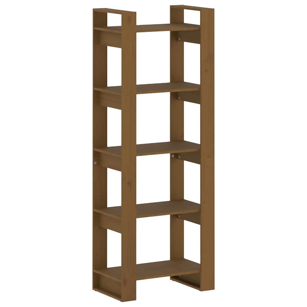 vidaXL Book Cabinet | Honey Brown | Solid Pine Wood | Medium | Book Cabinet 2