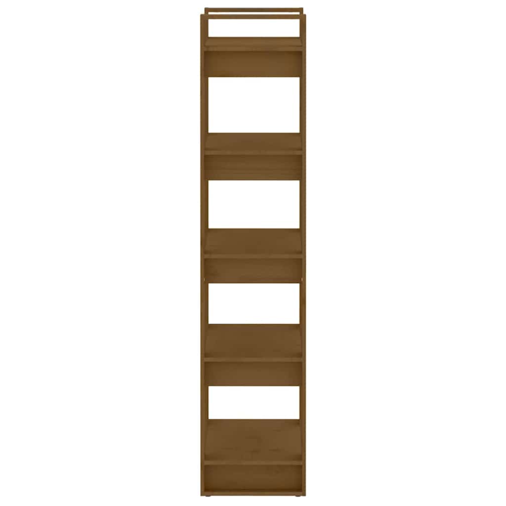 vidaXL Book Cabinet | Honey Brown | Solid Pine Wood | Medium | Book Cabinet 4