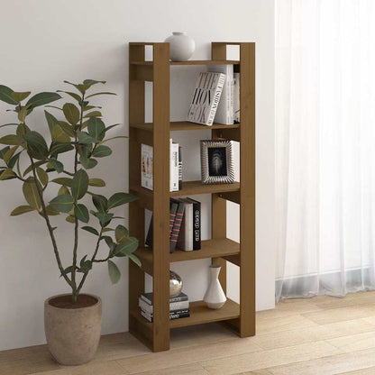 vidaXL Book Cabinet | Honey Brown | Solid Pine Wood | Medium | Book Cabinet 6