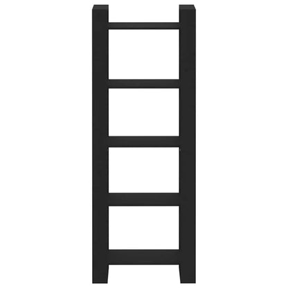 vidaXL Book Cabinet/Room Divider Black 60x35x160 cm Solid Wood 3