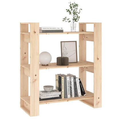 vidaXL Book Cabinet | Natural Wood | Solid pine wood (untreated) | Medium 4