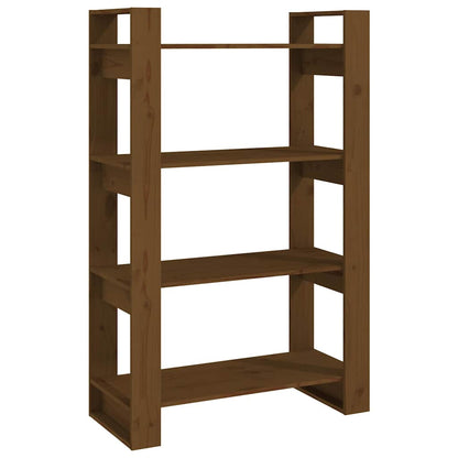 vidaXL Book Cabinet | Honey Brown | Solid Pine Wood | Medium | Book Cabinet 2