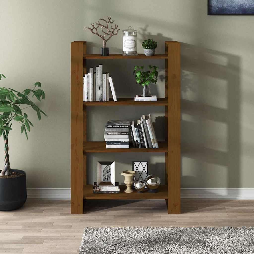 vidaXL Book Cabinet | Honey Brown | Solid Pine Wood | Medium | Book Cabinet 3