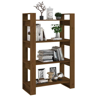 vidaXL Book Cabinet | Honey Brown | Solid Pine Wood | Medium | Book Cabinet 4