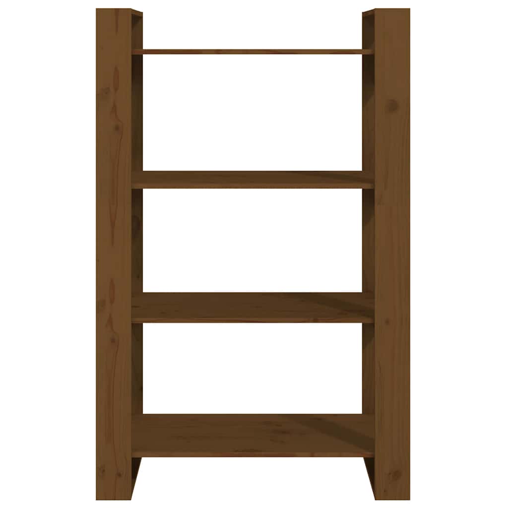 vidaXL Book Cabinet | Honey Brown | Solid Pine Wood | Medium | Book Cabinet 5