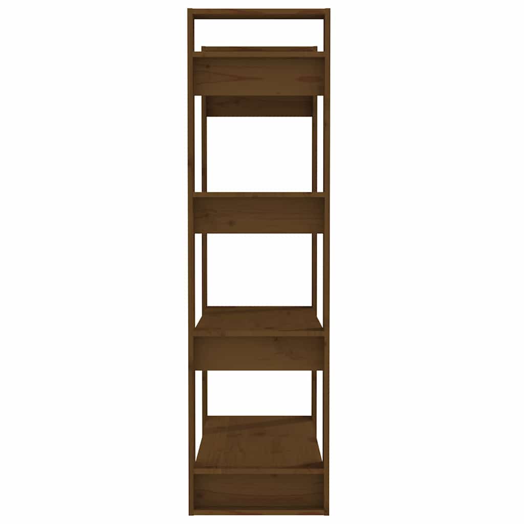 vidaXL Book Cabinet | Honey Brown | Solid Pine Wood | Medium | Book Cabinet 6