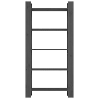 vidaXL Book Cabinet | Grey | Solid pine wood | Medium | Book Cabinet 5