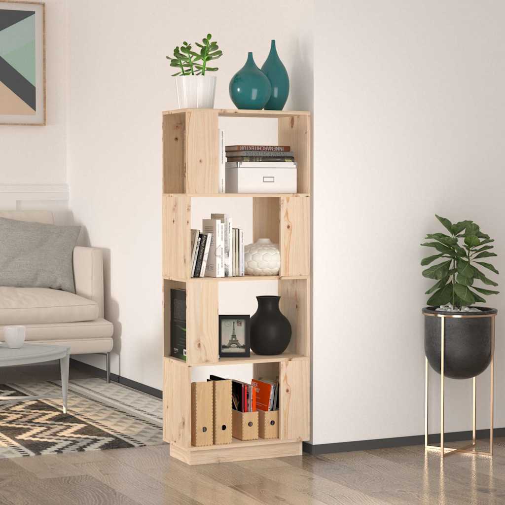 vidaXL Book Cabinet | Pine wood | Solid pine wood 1