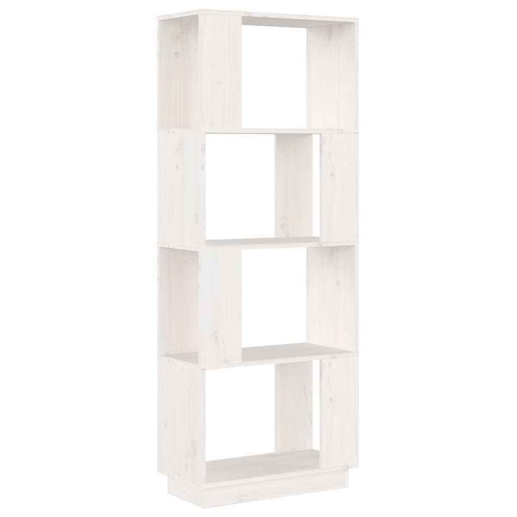 vidaXL Book Cabinet | White | Solid pine wood | 51x25x132 cm | Book Cabinet 2