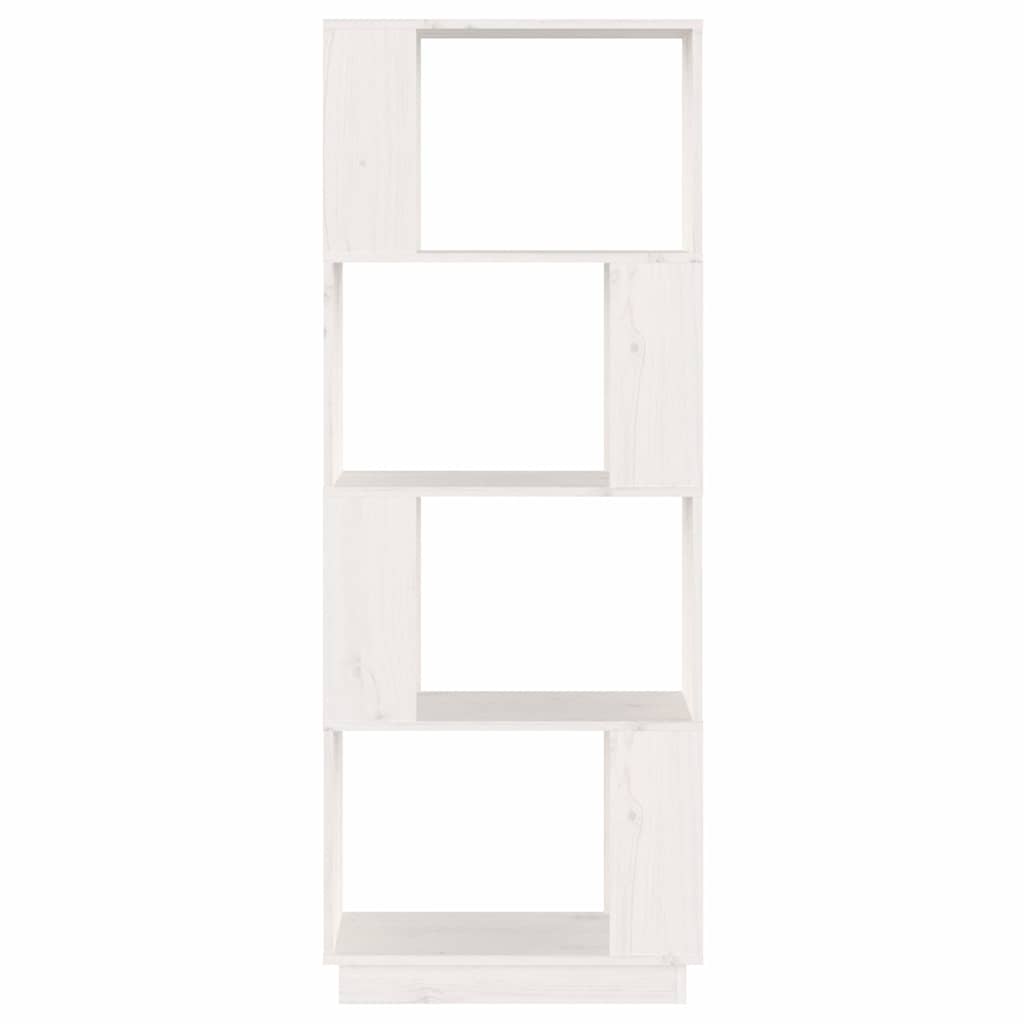 vidaXL Book Cabinet | White | Solid pine wood | 51x25x132 cm | Book Cabinet 5
