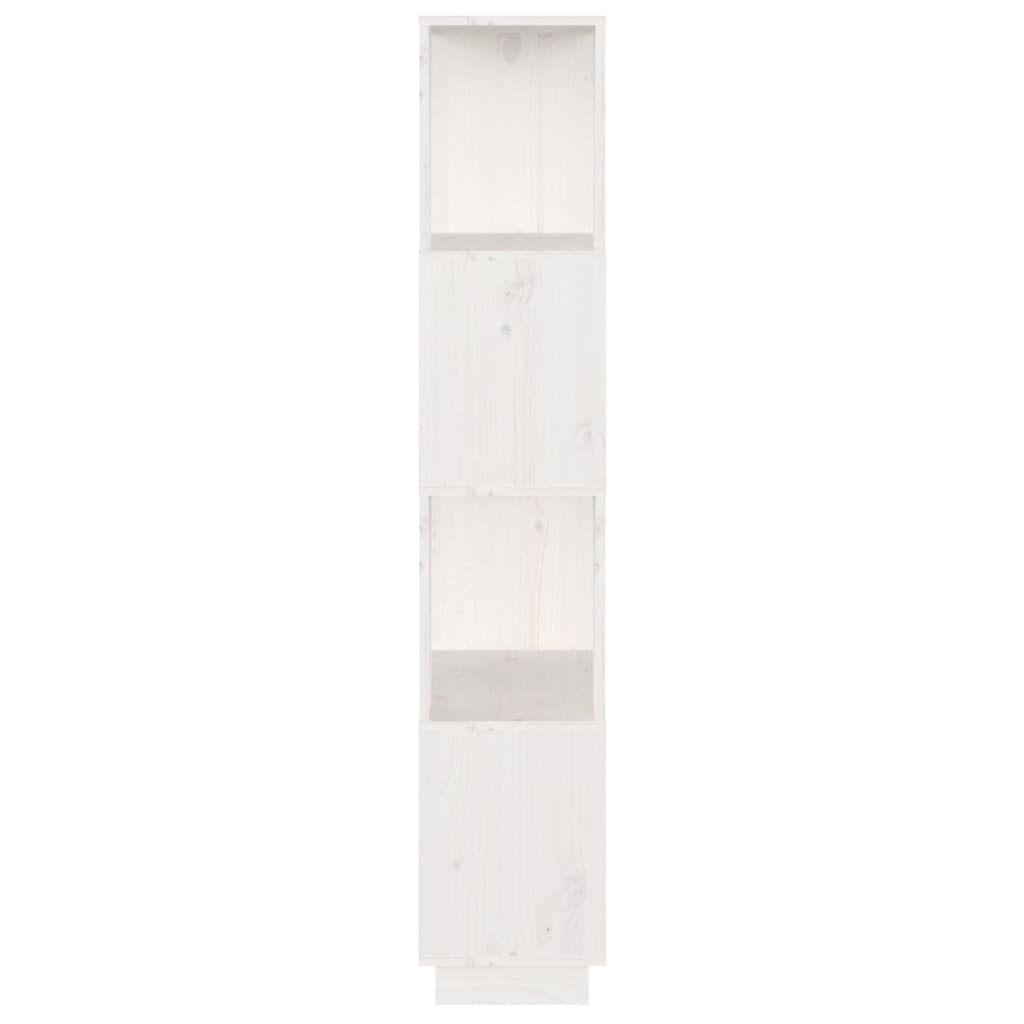 vidaXL Book Cabinet | White | Solid pine wood | 51x25x132 cm | Book Cabinet 6