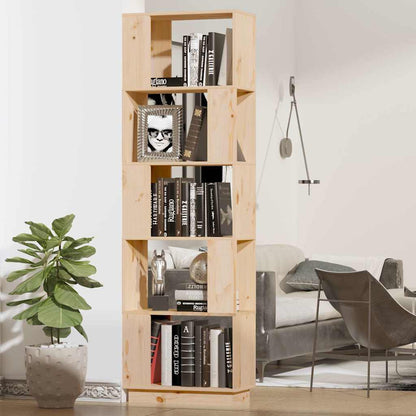 vidaXL Book Cabinet | Natural Pine | Solid Pine Wood | Book Cabinet 1