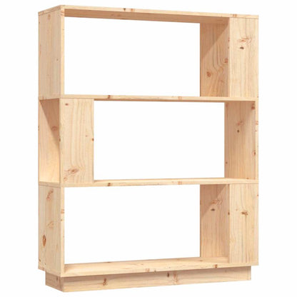 vidaXL Book Cabinet | Natural Pine | Solid Pinewood | Medium | Book Cabinet 2