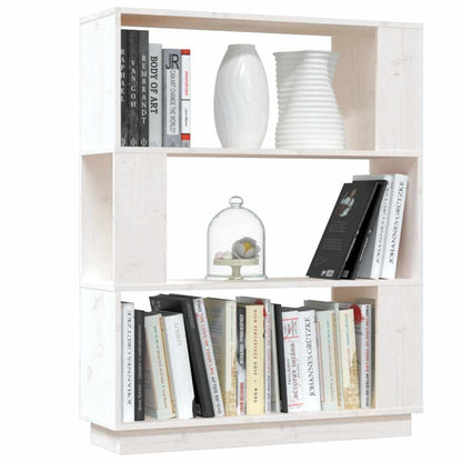 vidaXL Book Cabinet | White | Solid pine wood | Medium | Book Cabinet 4