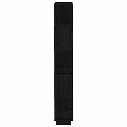 vidaXL Book Cabinet | Black | Solid Pine Wood | Medium | Book Cabinet 6