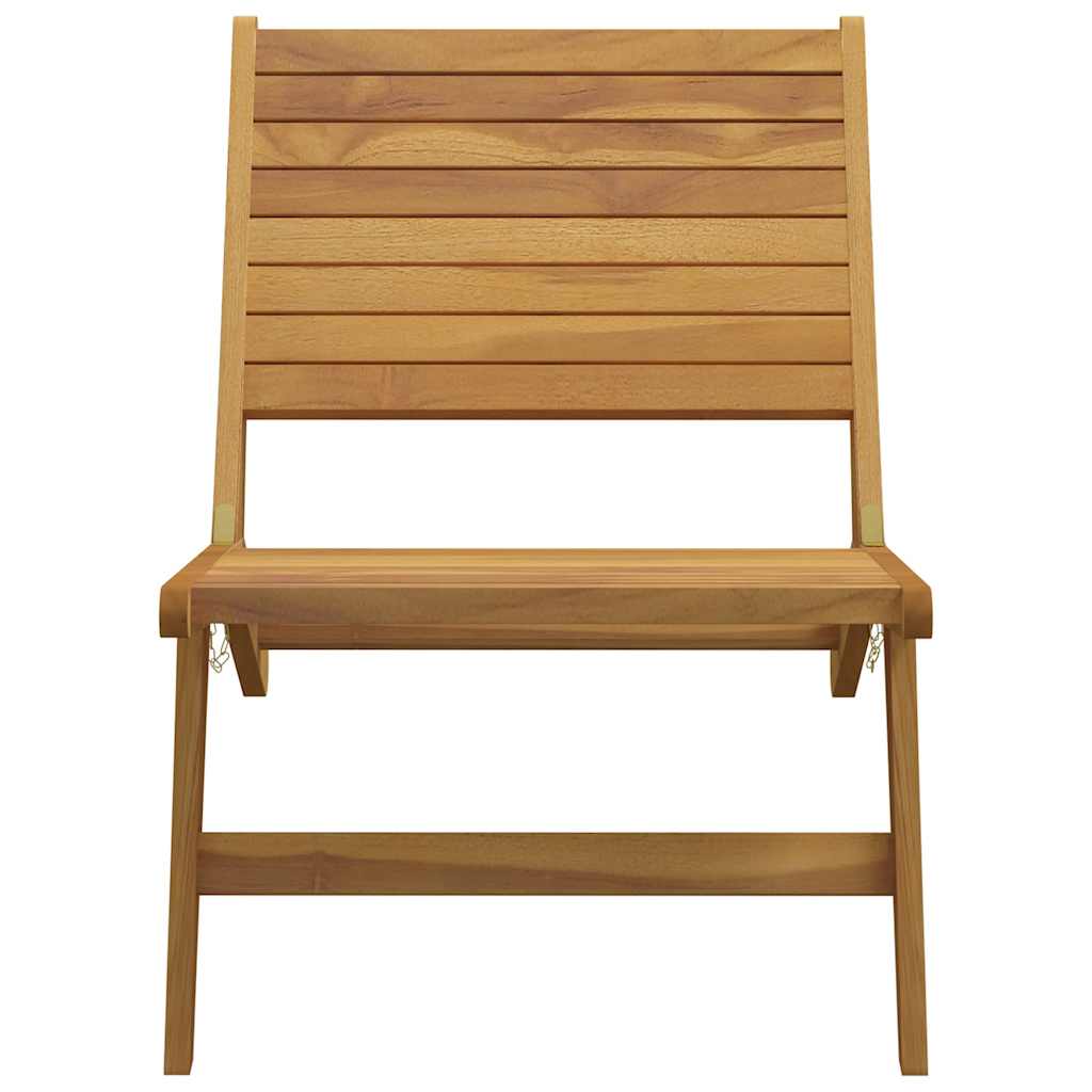 vidaXL Folding Chair Solid Wood Teak 3