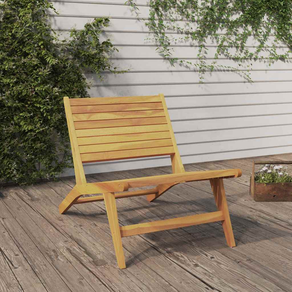 vidaXL Folding Chair Solid Wood Teak 1