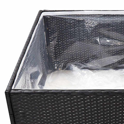 vidaXL Garden Planter | Black and transparent 5