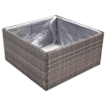 vidaXL Garden Planter | Grey and transparent 3