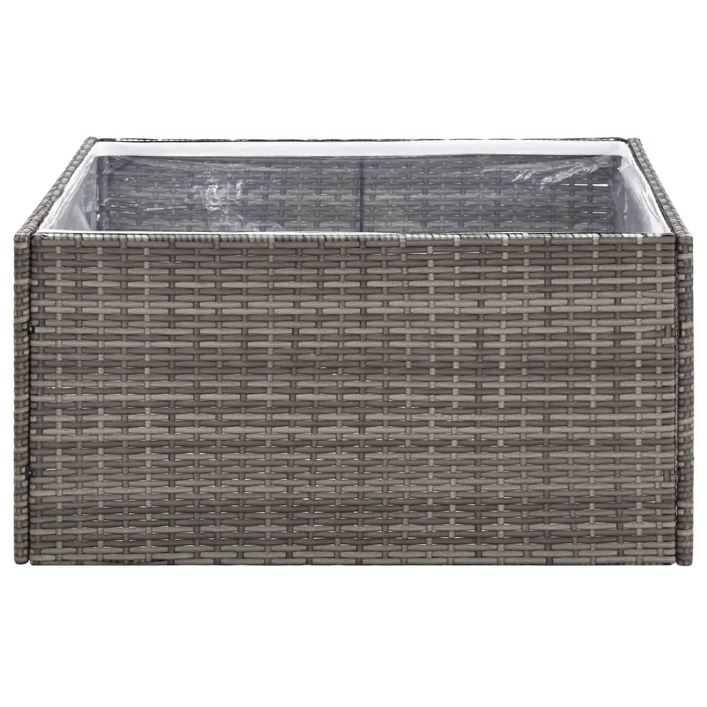 vidaXL Garden Planter | Grey and transparent 4