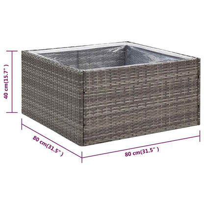 vidaXL Garden Planter | Grey and transparent 6