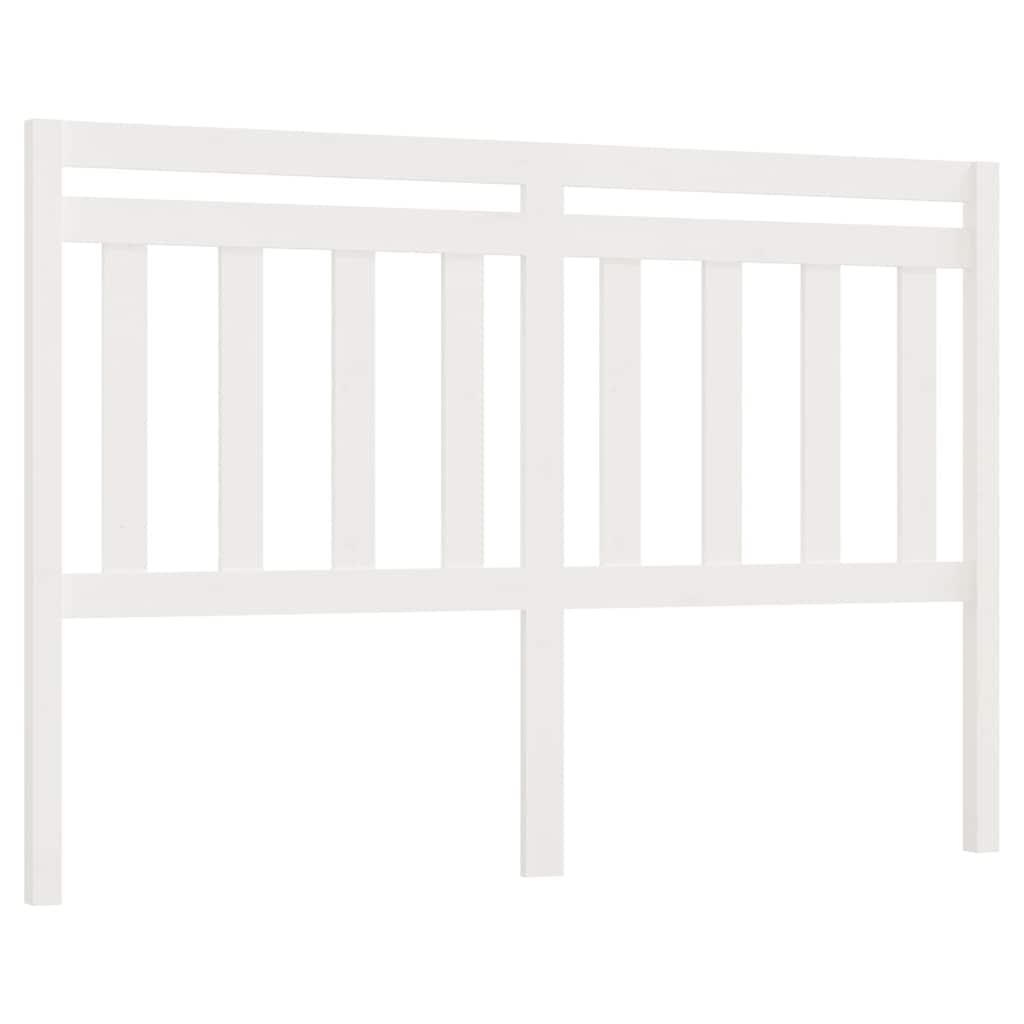 814090 vidaXL Bed Headboard White 140x4x100 cm Solid Wood Pine 2