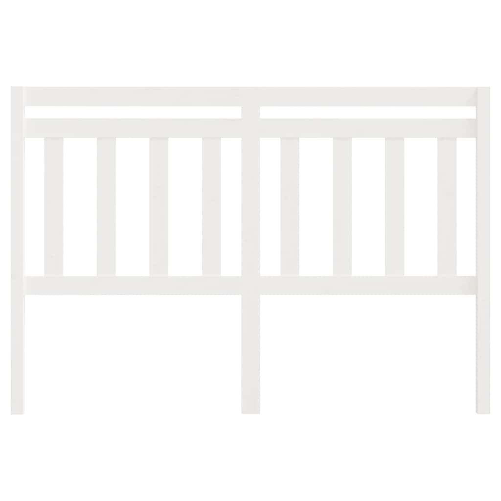 814090 vidaXL Bed Headboard White 140x4x100 cm Solid Wood Pine 3
