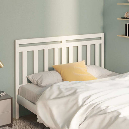 814100 vidaXL Bed Headboard White 156x4x100 cm Solid Wood Pine 1